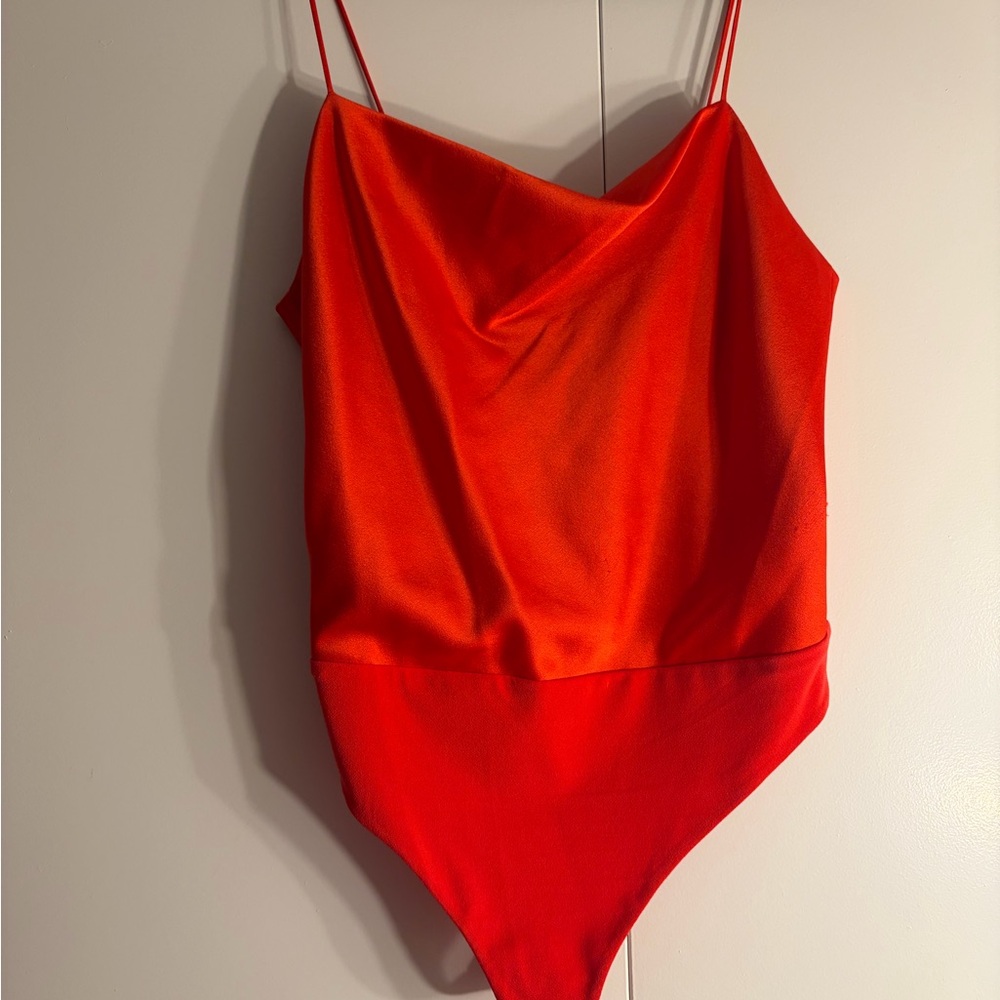 Alice+Olivia  Cowl Neck Bodysuit